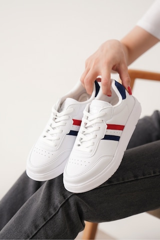Daxtors Daxors D163 Günlük Ortopedik Kadın Sneaker Spor Ayakkabı Kırmızı