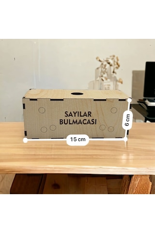 Dalyan Ahşap Eğitici Öğretici Yapboz Sayılar Bulmacası Puzzle Montessorie Seti