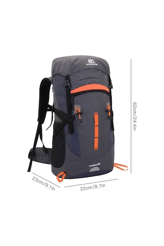 Neevoyu 50l Suv Outdoor Sırt Çantası - Nefes Alabilir, Su Geçirmez, Hafif Ve Dayanıklı Spor Çantası Gri