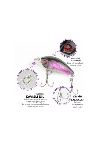 MSO Olta Balıkçılık Minnow 4.5cm 4gr Rapala Yapay Yem