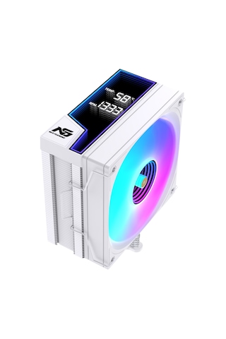 Ng Frost 600w 220w Tdp Argb Fanlı Derece Ve Devir Göstergeli Üst Seviye Kule Tipi Cpu Soğutucu Beyaz