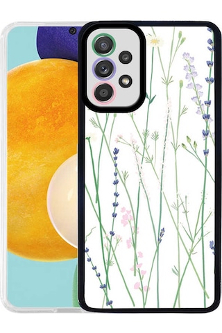 Zore Galaxy Uyumlu A72 Kılıf Msra M-fit Desenli Kapak - Flower No4 Flower No4