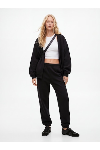 LTB Regular Fit Lastik Paça Basic Siyah Eşofman