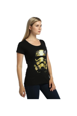 Bant Giyim - Star Wars Trooper Siyah Kadın T-Shirt Tişört