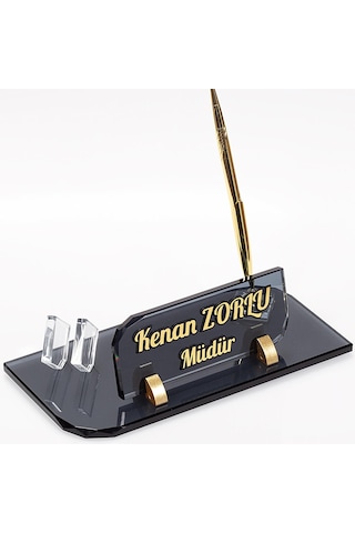 Forte Kristal Masa İsimliği Yeni İş Ofis Masaüstü İsimlik