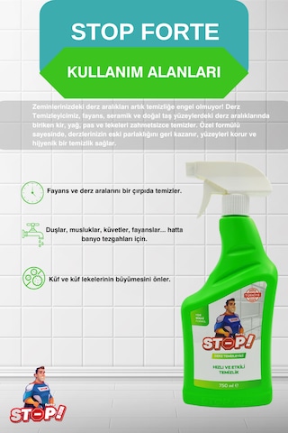 Stop Forte Derz Temizleyici 750 ML 3'lü Set