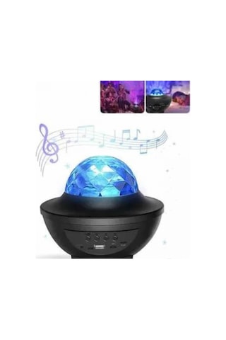 Masa Ve Gece Lambası Renkli Projektör Işıklı Disko Topu Bluetooth Hoparlör 99815842