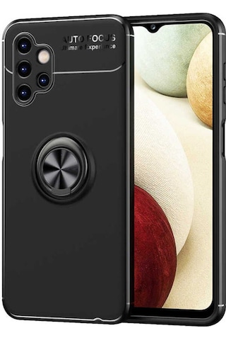 Samsung Uyumlu Galaxy A13 4g Kılıf Zore Ravel Silikon Kapak Siyah