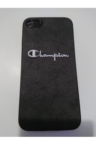 Apple Uyumlu iPhone 8 Ios Cep Telefonu Nubuk Champion Kılıf Siyah Bey...