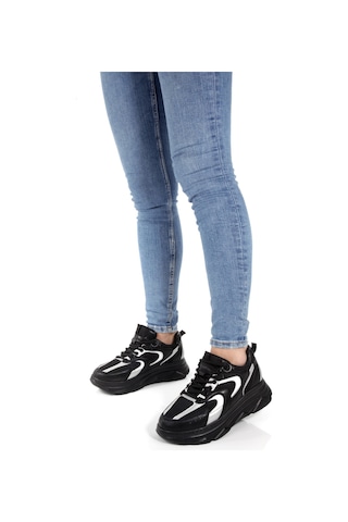 Meyoushoes Spor Yüksek Taban Yürüyüşayakkabısı Beyaz - Siyah - Gri 38