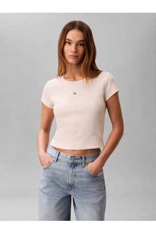 Calvin Klein Kadın Tişört-lv047c200g White