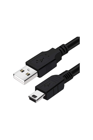 AoGo 5 Pin USB 2.0 Erkek Mini USB Kablo 1.5 M