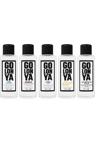 Golonya Auqua + Coffee + Fig + Mandarine + Spice Kolonya 5 x 250 ML