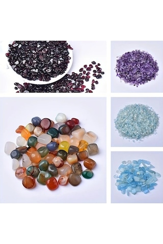 Willowhaven 100g Akuamarin 8-12mm Doğal Kristal Çakıl Takı Ve Dekorasyon