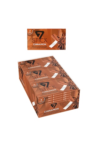 Şekersiz 7'li Tarçın Aromalı Sakız 14,5gr 24 Adet