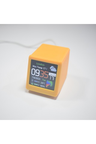 Renkli Oled Çok Fonksiyonlu Bilgi Ekranı Wifi Akıllı Sarı