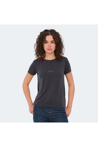 Slazenger PAYTONS 3 lü Set Kadın Ekru - Siyah - Koyu Gri Tişört