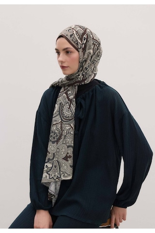 Freshscarfs Siara Desen Şal Kahve