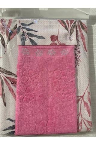 Nivemeshome Pembe Kadife Havlulu Mutfak Önlüğü Pembe