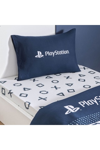 Taç Lisanslı Playstation Game On Tek Kişilik Pamuk Nevresim Takımı 100 000000001000051240 Çok Renkli