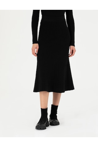 Pierre Cardin Kadın Siyah Etek Triko 50276344-vr046 Siyah