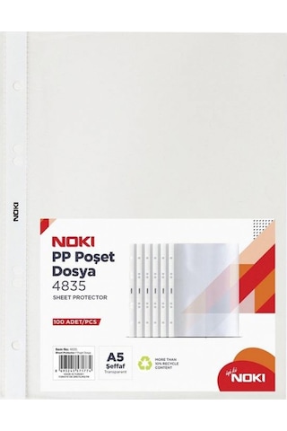 Noki Poşet Dosya A5 100 Lü 4835