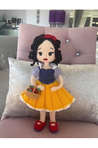 Pamuk Prenses Amigurumi Bebek 36 Cm 001