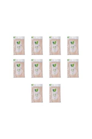 Roll-up Doğaya Dönüş Ekolojik Doğal Doğa Dostu %100 Ahşap Bıçak - 16 Cm. - 50'li 10 Paket Ahşap