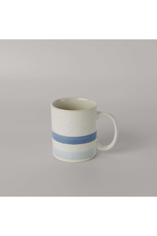 Linens Jose Seramik 400 Ml Kupa Ekru-mavi MAvi