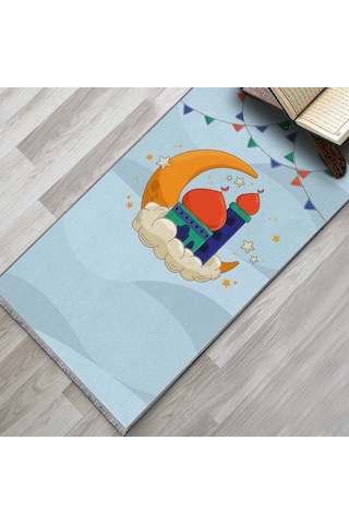 Evaşk Namazlık Dokuma Halı Kaymaz Muslumana Seccade 66x113