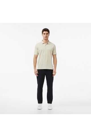 Nautica Erkek Bej Regular Fit Polo Yaka T-shirt Düz K65002t Bej