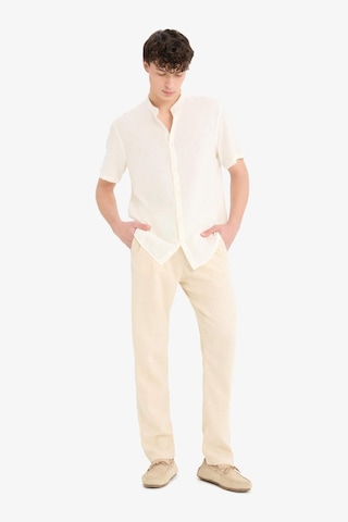 Defacto Relax Fit Rahat Kesim Dar Paça Keten Karışımlı Yazlık Pantolon C1140ax25smbg750 Bej