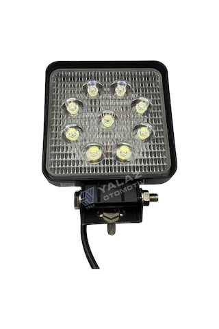 Wolfram 10v-30v Çalışma Lambası Kare 9 X 3w Power Ledli 105 105 44 E9 Germany