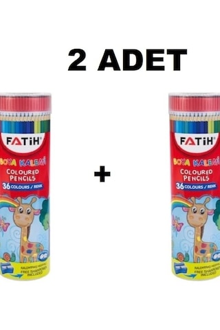 Fatih Metal Tüpte 36 Renk Kuruboya 2'li