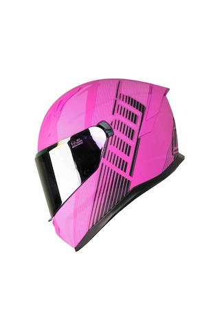 Mts M-910 Lady Kapalı Motosiklet Kaskı Fuchsia