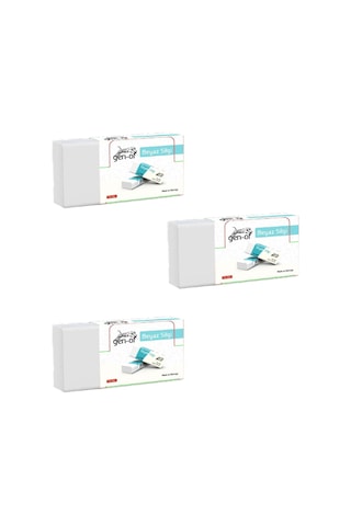 Gen-of No:30 Küçük Boy Pvc Free Beyaz Silgi Gen-6830 10 Adet