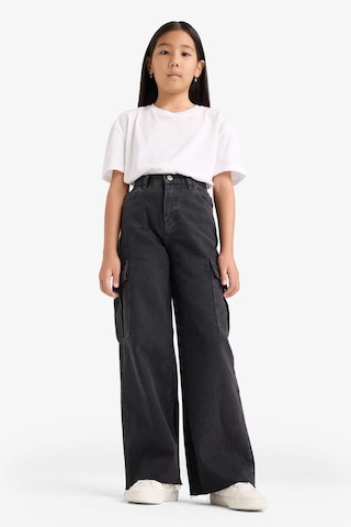 Defacto Kız Çocuk Wide Leg Kargo Geniş Paça Jean Pantolon E7323a825aunm36 Antrasit