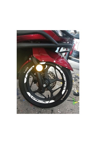 Honda Pcx Uyumlu Beyaz Kesimli Jant Şerit Sticker