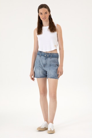 U.s. Polo Assn. Kadın Açık Mavi Şort Jean 50304336-dn0021 Lıght Blue