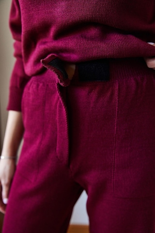 Shade Kadın Beli Cırt Detaylı Basic Triko Alt-üst Takım 60651006 - Bordo