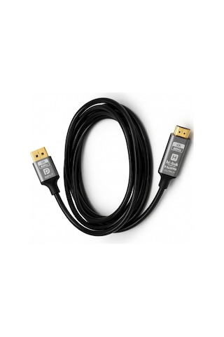 Hi-link 4k 60hz Displayport To Hdmı Kablo - Dp Giriş Hdmı Çıkış Görüntü Aktarıcı 1.8 Metre Aliminyum