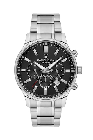 Daniel Klein Dk.1.10545.1 Gümüş Siyah Çelik Erkek Kol Saati