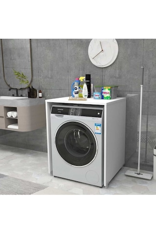 Reyo Home Enda Çamaşır Ve Kurutma Makinesi Dolabı Kapaksız Mat... Beyaz