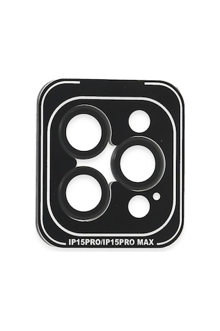 Joko Apple iPhone Uyumlu 15 Pro Max Pvd Metal Kamera Lens - Siyah