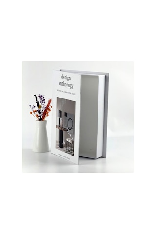Bak Gel Al Kitap Görünümlü Dekoratif Kutu, Iskandinav Tarzı Kitap Şeklinde Saklama Kutusu, Ev Dekorasyonu, Modern Ev Dekorasyonu- Love My Home - Dvdktpkt009