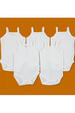 Özdemirlitekstil Çıtçıtlı Badi Ip Askılı Krem Renk (5Li Paket ) Krem