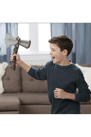 Avengers Süper Kahraman Oyuncak Sesli Thor Çekiç 34 Cm Thorun Y