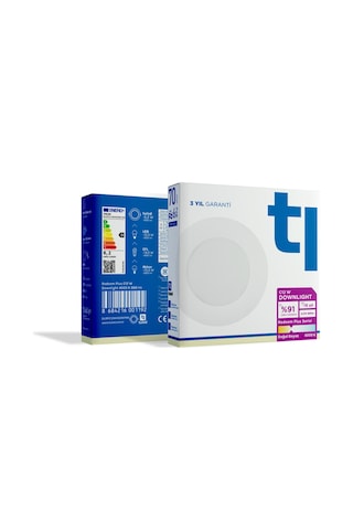 Redeem Plus C12W Downlight, Titreşimsiz, Göz Konforu, 889 Lümen, Doğal Beyaz, 4000 Kelvin Beyaz