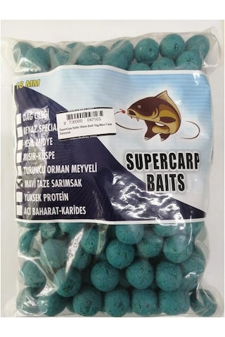 Supercarp Baits 18Mm Boili 1Kg Mavi Taze Sarımsak