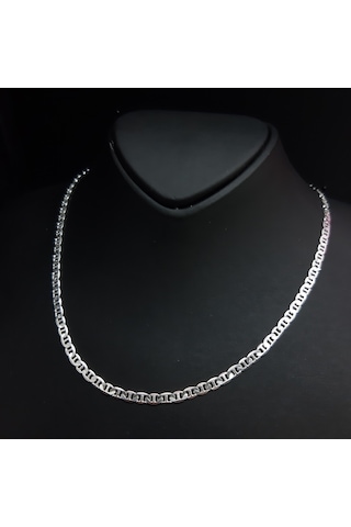925 Ayar Gümüş Barlı Model Zincir Kolye (524036551)